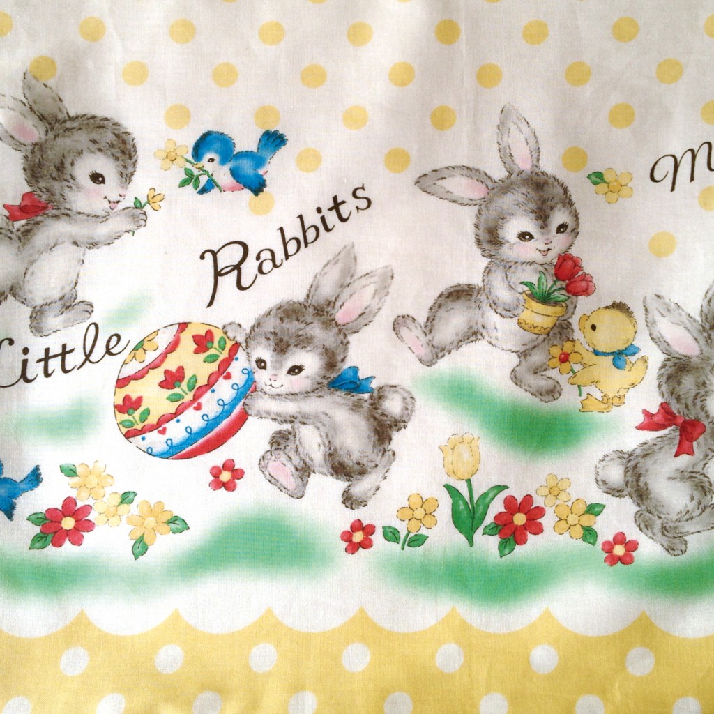Little Rabbitsのトートバッグ（黄） - うさぎのバッグ工房 RABBIT MOTIF(ラビットモチーフ)